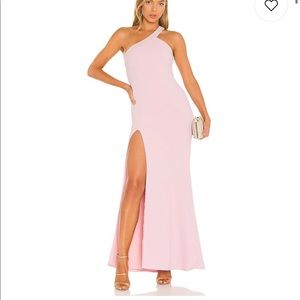 Revolve / NBD Evan gown in rose pink